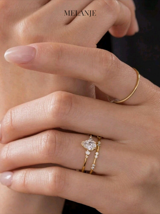 Two-Piece Luxury Stackable Ring Set