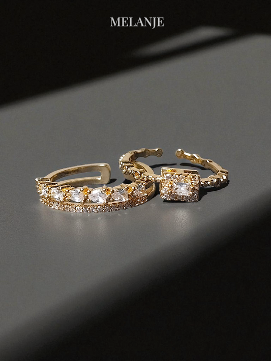 Two-Piece Gold Stackable Ring Set