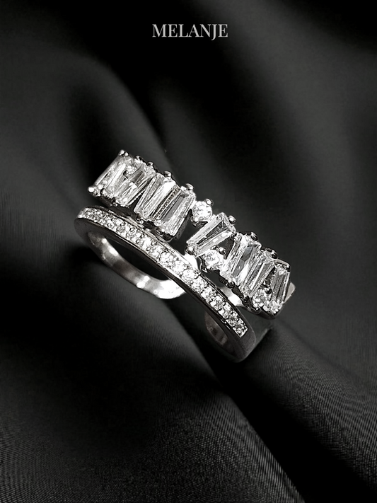 Micro-Inlaid Zirconia Double-Layer Asymmetric Adjustable Ring