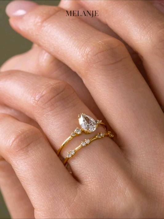 Two-Piece Luxury Stackable Ring Set