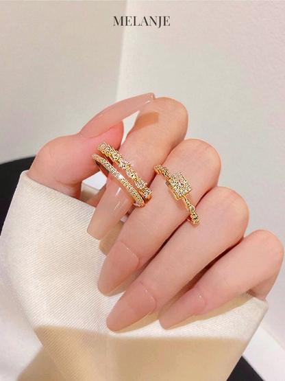 Two-Piece Gold Stackable Ring Set