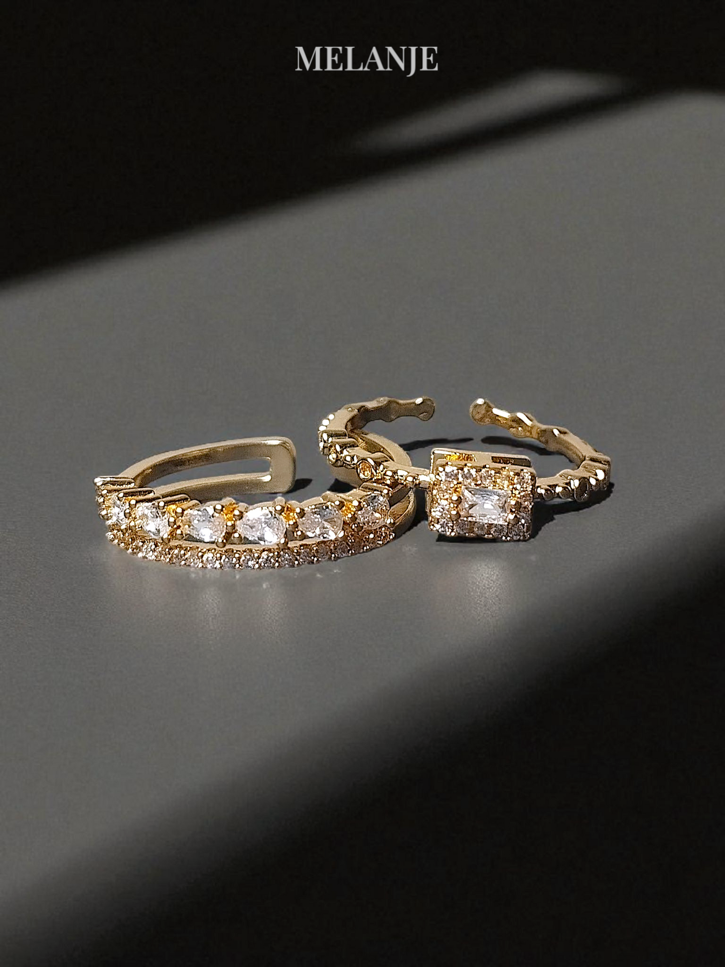 Two-Piece Gold Stackable Ring Set