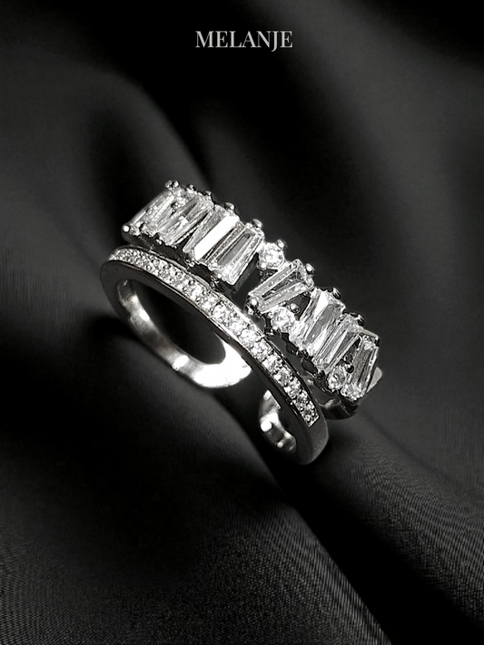 Micro-Inlaid Zirconia Double-Layer Asymmetric Adjustable Ring